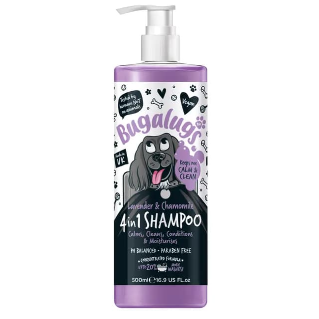 Bugalugs 4 IN 1 Dog Schampo Lavender & Chamomile 500 ml