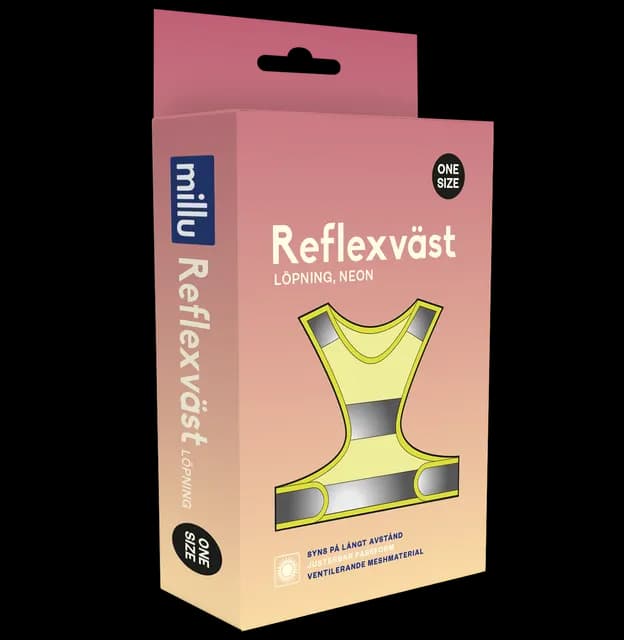 Millu Reflexväst Löpning Neon One-size