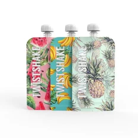 Twistshake 3x Refill Squeeze Bag 220 ml