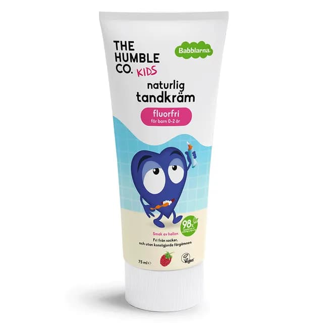 Babblarna Tandkräm Baby 6 mån-2 år Hallon utan Fluor 75 ml