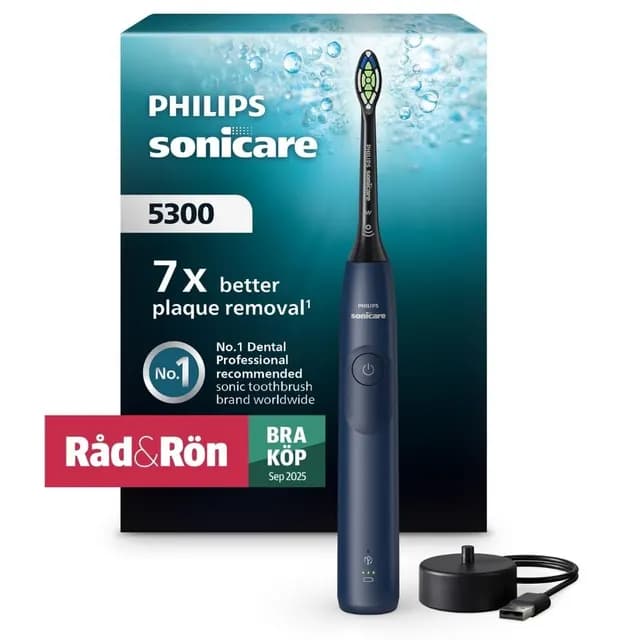 Philips Sonicare Eltandborste 5300 Series Mörkblå