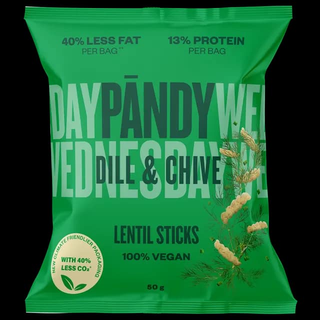 Pändy Lentil Sticks Dill & Chive 50 g