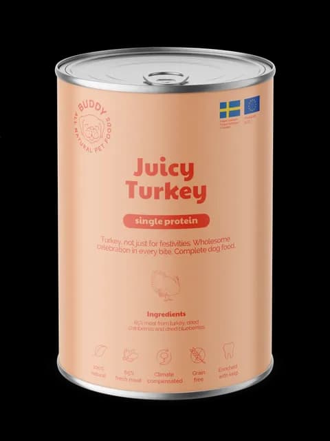 Buddy Juicy Turkey Våtfoder 400 g