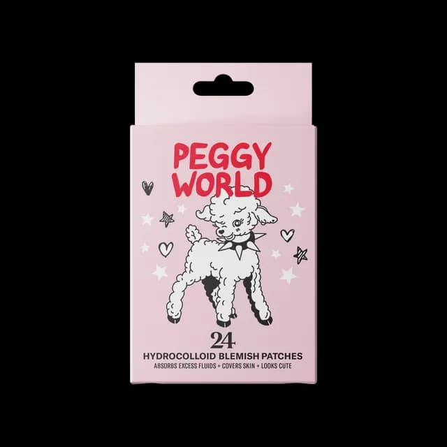 Peggy World Blemish Patches Hearts and Stars Pink 24 st