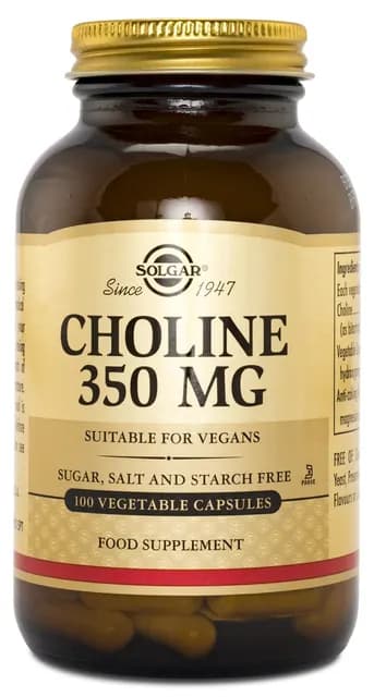 Solgar Choline 350 mg 100 kapslar
