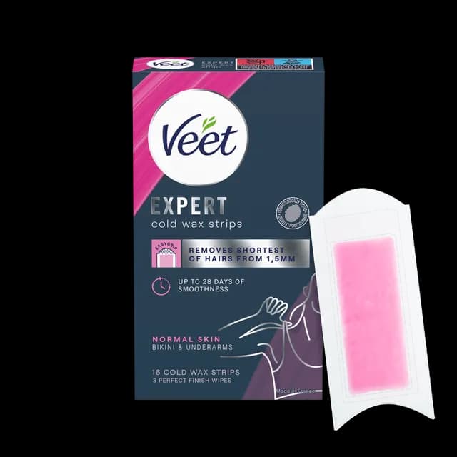 Veet Expert Wax Strips Bikini & Armhåla Normal Hud 16 st