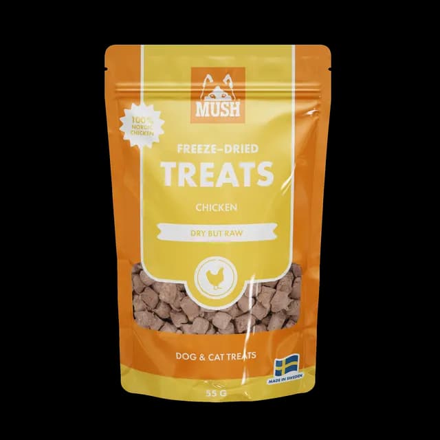 MUSH Treats Frystorkad Kyckling 55 g