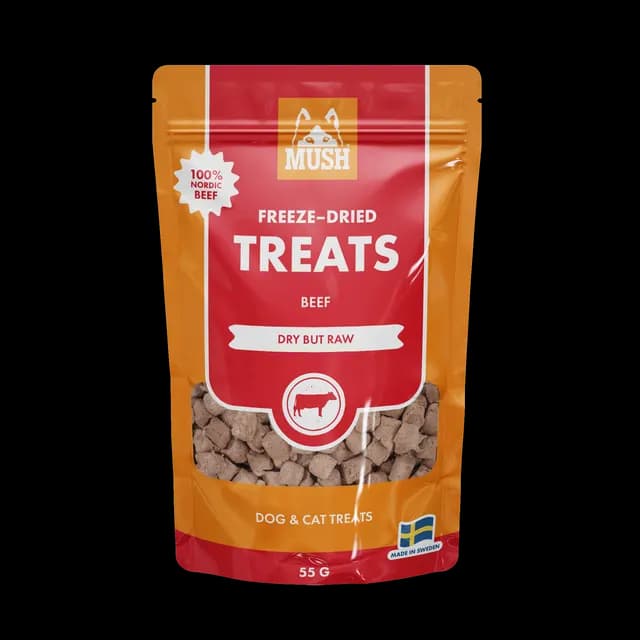 MUSH Treats Frystorkad Nöt 55 g