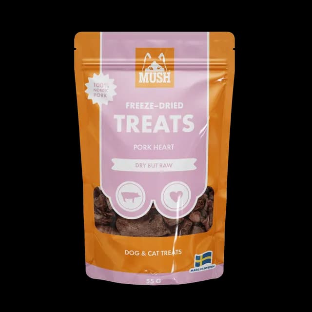 MUSH Treats Frystorkad Grishjärta 50 g