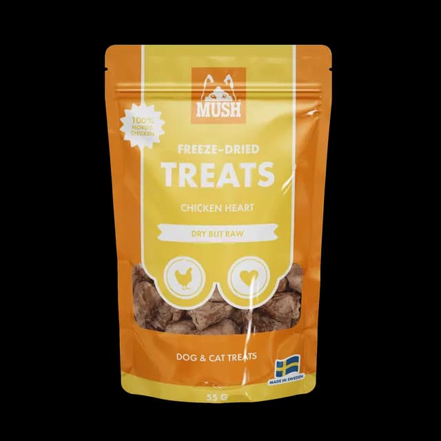 MUSH Treats Frystorkad Kycklinghjärta 50 g
