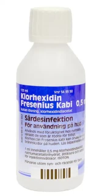 Fresenius Kabi Klorhexidin kutan lösning 0,5 mg/ml 125 ml