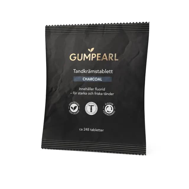 Gumpearl Charcoal Tandkrämstablett Refill 248 st