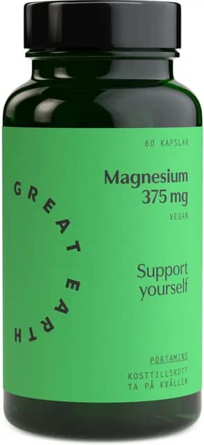 Great Earth Magnesium 375 mg 60 kapslar