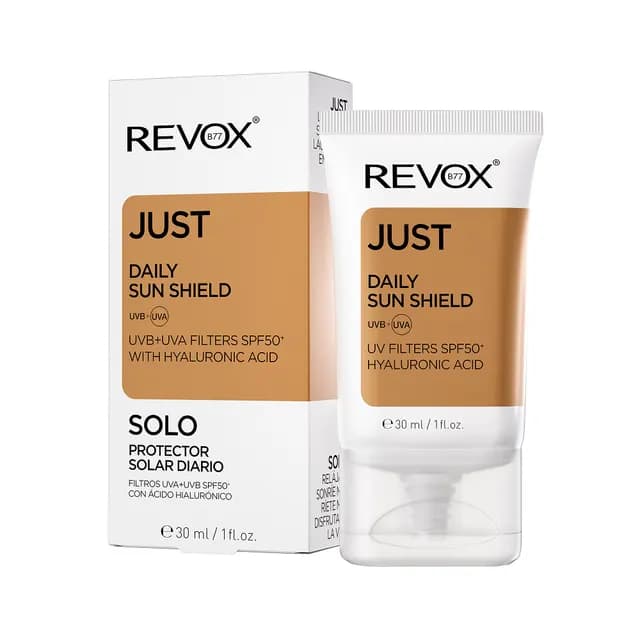 Revox B77 Just Daily Sun Shield UVA+UVB Filters SPF50+ With Hyaluronic Acid 30 ml