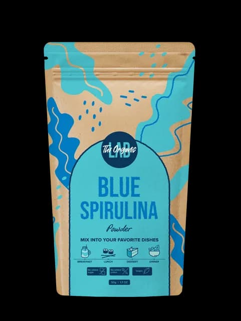The Organic Labs Blå Spirulinapulver 50 g