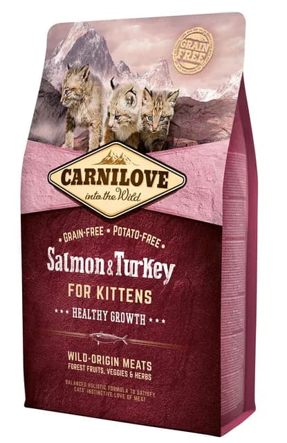 Carnilove Salmon-Turkey Healthy Grow Kitten 2 kg