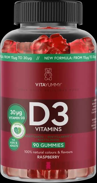 VitaYummy D3 Raspberry 90 gummies