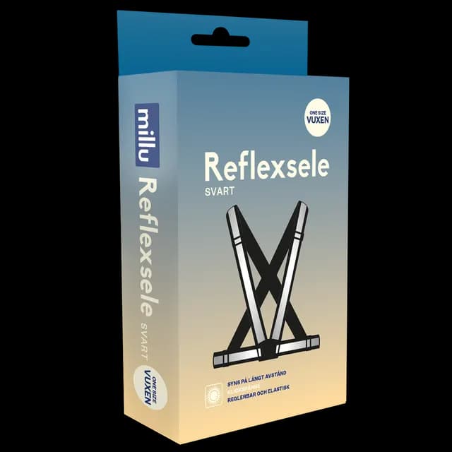 Millu Reflexsele Vuxen Svart One-Size