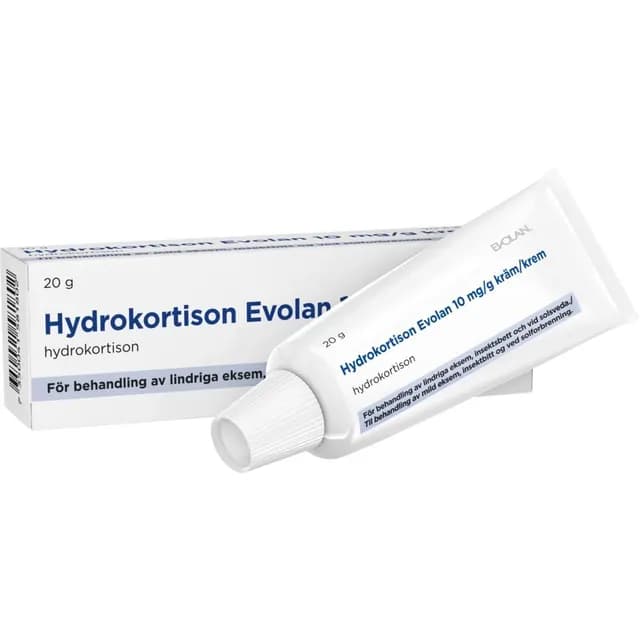 Hydrokortison Evolan kräm 10 mg/g 20 g