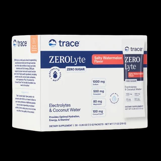 Trace Minerals ZEROLyte Electrolyte Drink Mix Salty Watermelon 30 dospåsar