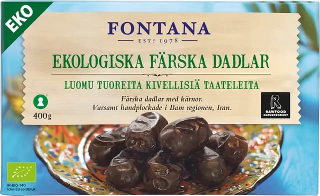 Fontana Färska Dadlar Ekologiska 400 g