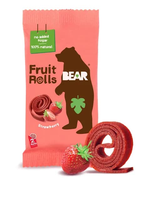 BEAR Fruktrullar Jordgubb 20 g