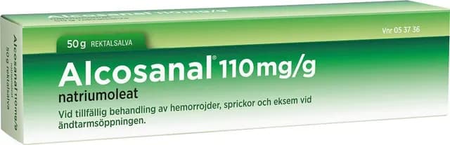 Alcosanal, rektalsalva 110 mg/g 50 g