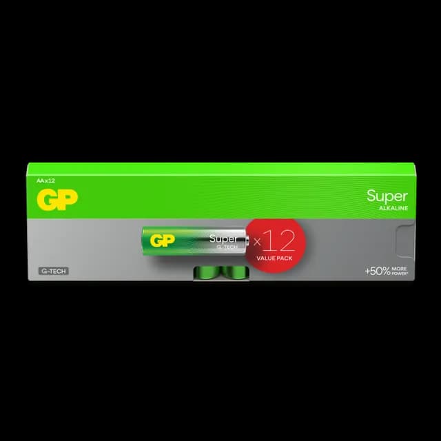 GP Batteries Super Alkaline AA-batteri 15A/LR6 12-pack