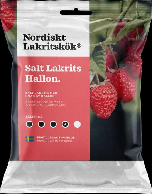 Nordiskt Lakritskök Salt Hallon 120 g