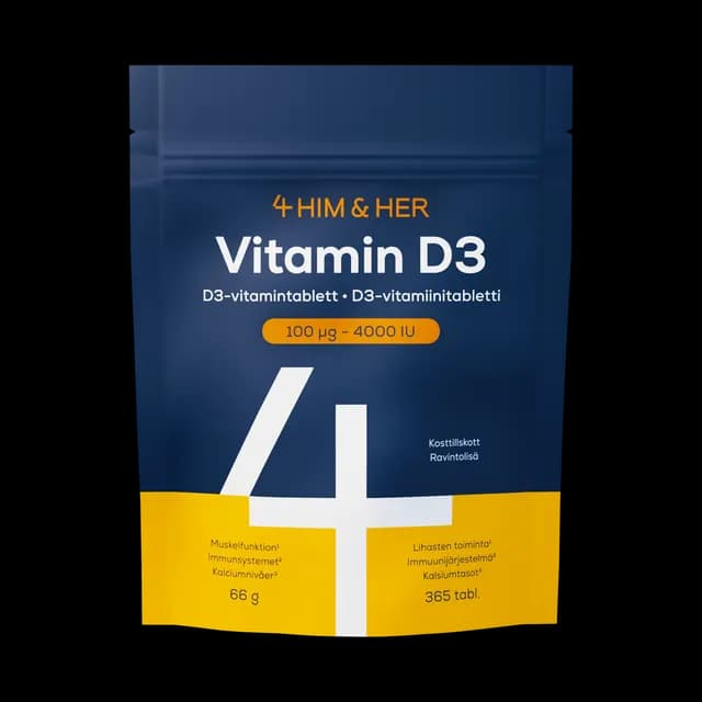 4HIM&HER Vitamin D3 100 µg/4000IU 365 tabletter