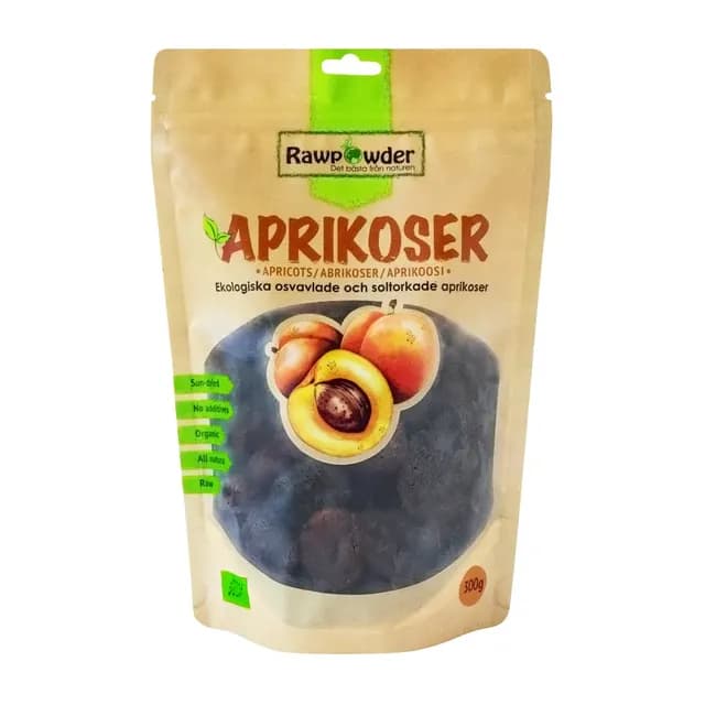Rawpowder Soltorkade Aprikoser EKO 300 g