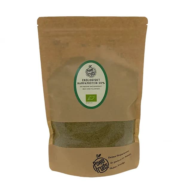 Powerfruits Ekologiskt Hampaprotein 50% RAW 500 g