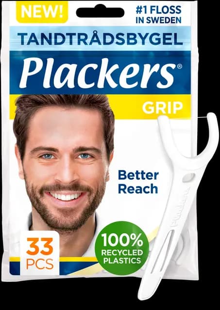 Plackers Grip Tandtrådsbyglar 33 st