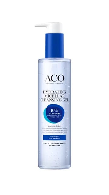 ACO Face Hydrating Micellar Cleansing Gel Oparfymerad 200 ml