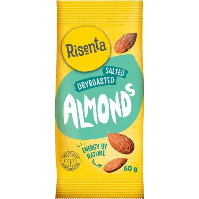 Risenta Mandel Rostad & Saltad 60 g