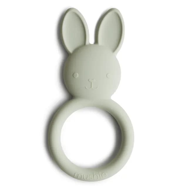 Mushie Bitring Bunny Sage