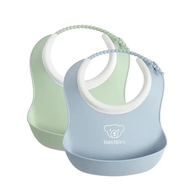 BabyBjörn Liten Haklapp Grön/Blå 2-pack