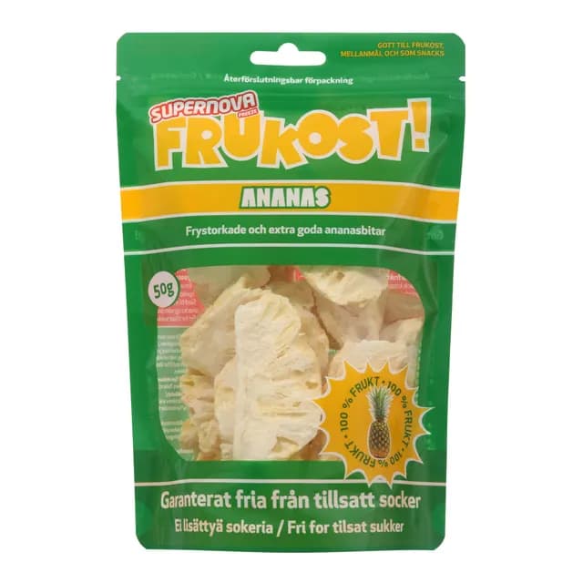 Frukost Frystorkad Ananas 50 g
