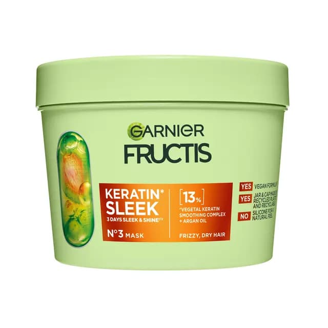 Garnier Fructis Keratin Sleek Hårinpacking 370 ml