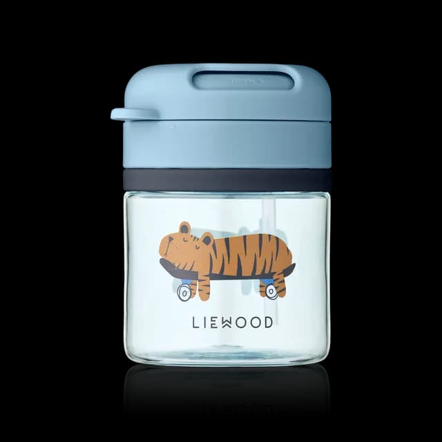 LIEWOOD Pavia Sugrörsmugg Fun/Beach Blue 280 ml