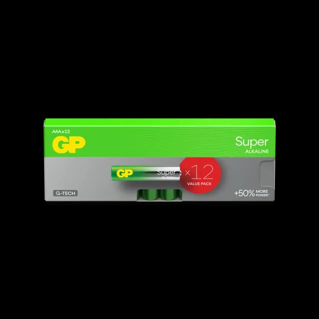 GP Batteries Super Alkaline AAA-batteri 24A/LR03 12-pack