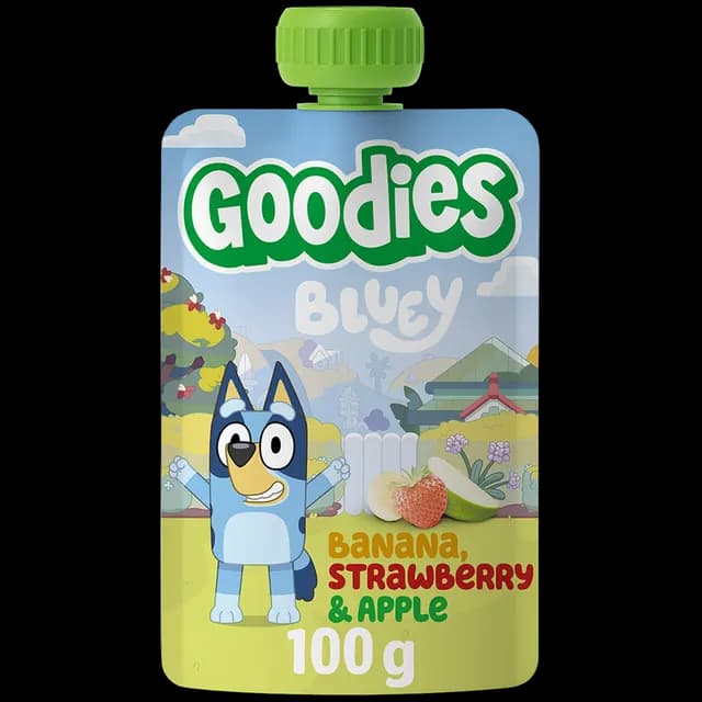 Goodies Fruktklämmis Bluey Banan/Jordgubb/Äpple 100 g