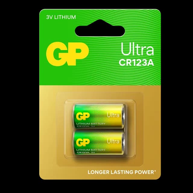 GP Batteries Ultra Litium Batteri CR123A 2 st