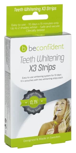 Beconfident Tandblekning X3 Strips 10 dagar