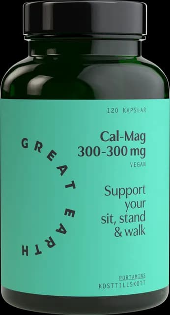 Great Earth Cal-Mag 300-300 mg 120 kapslar