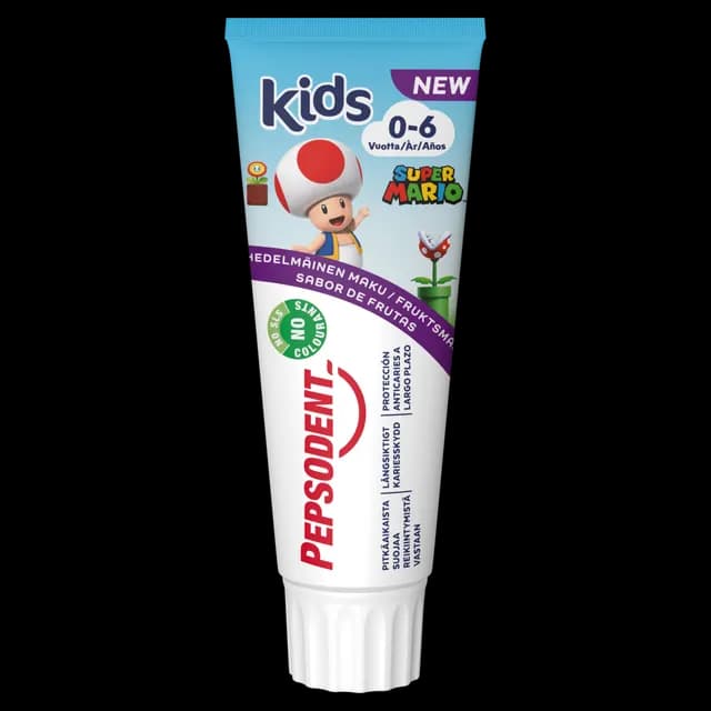 Pepsodent Tandkräm Kids 0-6 år Fruity 75 ml