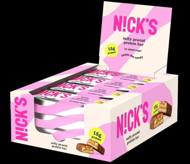 Nicks Protein Bar Salty Peanut 50 g 12-pack