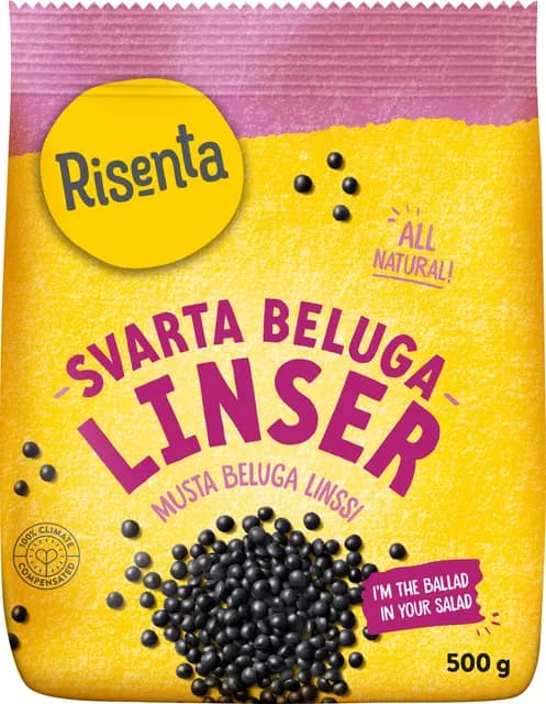 Risenta Belugalinser Svarta 500 g