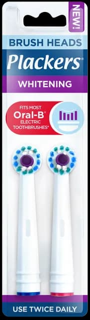 Plackers Brush head refills Whitening 2-pack