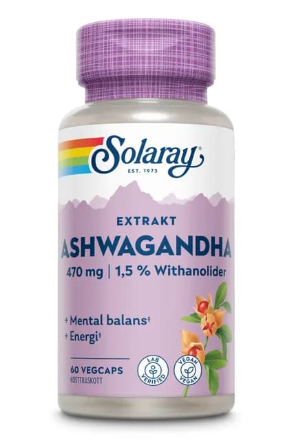 Solaray Ashwagandha Root 60 kapslar